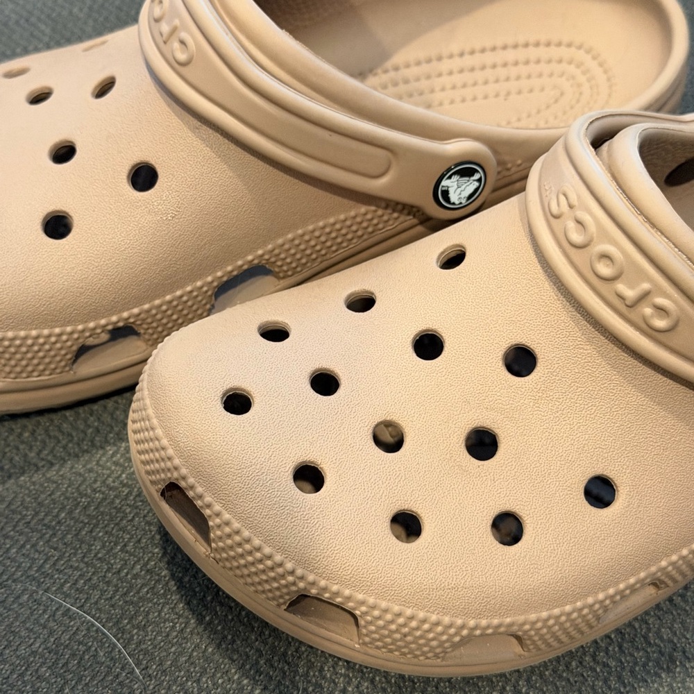 CROCS Classic Clogs in Light Tan